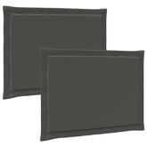 Poduszki na siedziska 2 pcs antracytowy 47 x 36 x 2 cm