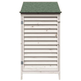 Shed ogrodowy Biały 59 x 56 x 113,5 cm Drewno Świerkowe