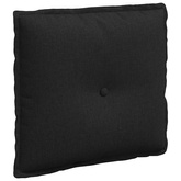 Poduszka na plecy Czarny 50 x 19 x 45 cm tkanina