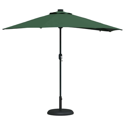 Parasolka ogrodowa Zielony 294 x 150 x 223 cm Poliester i Stal