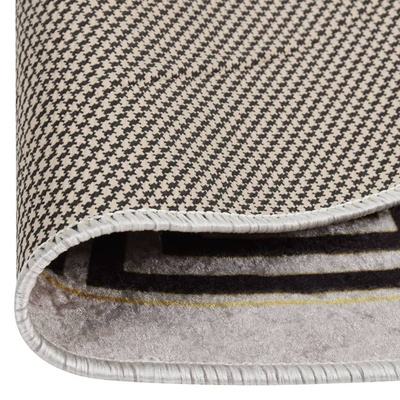 vidaXL Dywan z możliwością prania, 120 cm, jasnobeżowy