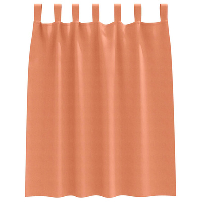 Firany blackout z kółkami 2 pcs terakota 140 x 140 cm Poliester