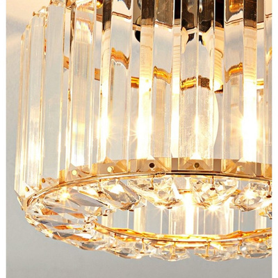 Lampa sufitowa Abigali Cristal E27 złoty