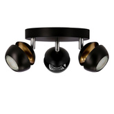 Boni plafon 3x3w gu10 led czarny