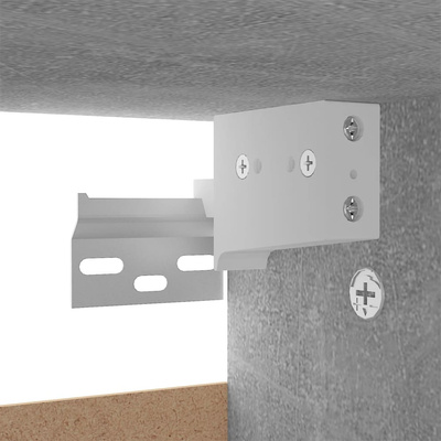 Szafka na buty, szarość betonu, 60x35x70 cm