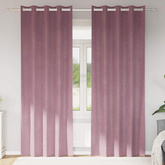 Zasłony zaciemniające 2 pcs Ciemny Róż 140 x 260 cm Aksamit