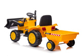 Traktor Na Akumulator Z Przyczepą S617 Żółty