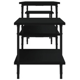 vidaXL Szafka pod TV, czarna, 197x35x52 cm, materiał drewnopochodny