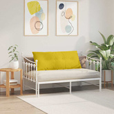 Poduszka na plecy Żółty 120 x 50 cm Tkanina sztruksowa