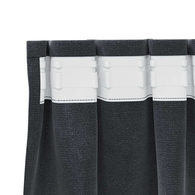 Zasłony zaciemniające 2 pcs Jasnoszary 140 x 175 cm Aksamit