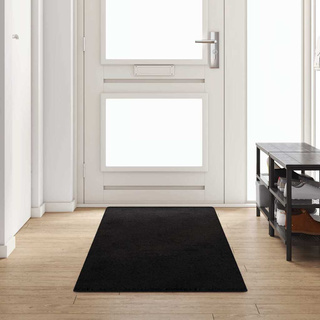 Chodnik dywanowy Czarny 80 x 300 cm 100% Poliester Tuft