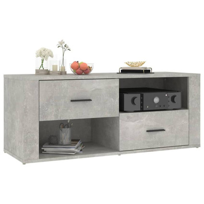 vidaXL Szafka pod TV, szarość betonu, 100x35x40 cm