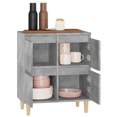 vidaXL Komoda, szarość betonu, 60x35x70 cm, materiał drewnopochodny model standard