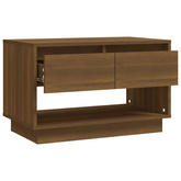 vidaXL Szafka pod TV, brązowy dąb 70x41x44 cm materiał drewnopochodny