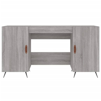 vidaXL Biurko, szary dąb sonoma, 140x50x75 cm, materiał drewnopochodny