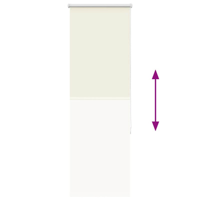 Roleta zaciemniająca Off White 50x175 cm Szerokość tkaniny