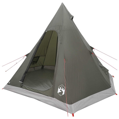 Tipi Tent Water-Resistant 3-osobowy Zielony wojskowy