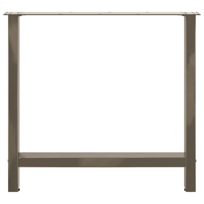 Nogi do stołu jadalnego Naturalna stal 2 szt. 70x(72-73) cm Stal