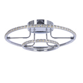 Lampa sufitowa okrągła LED chrom plafon 36W 3000K Adel Candellux 98-69634