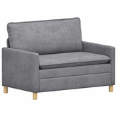 Sofa jasnoszary 126 x 81 x 87,5 cm Poliester