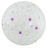 Plafon LED Astro okrągły do łazienki 30 cm 4000K fioletowy szklany