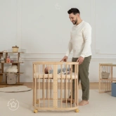 Łóżeczko 7w1 Naturalne
