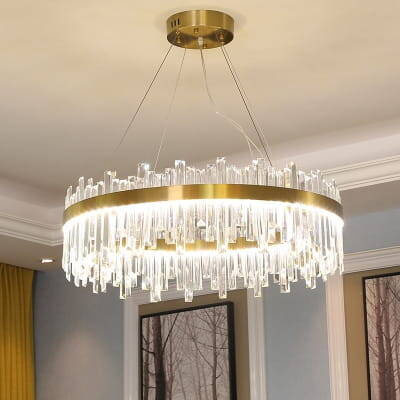 Stella GOLD  Żyrandol złota lampa kryształowa glamour nowoczesna ULFN347 ULFN346