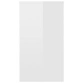 vidaXL Biurko, białe z połyskiem, 90x40x72 cm, materiał drewnopochodny