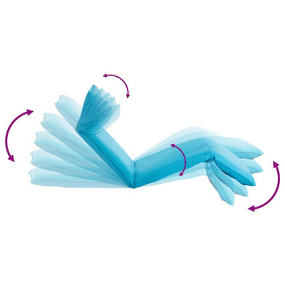 vidaXL Składany leżak obity tkaniną Oxford, niebieski