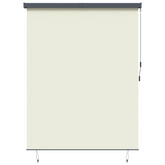 Roleta kremowy 200 x 250 cm Materiał i Aluminium
