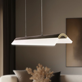 Lampa sufitowa wisząca candellux curacoa led brązowy 4000k