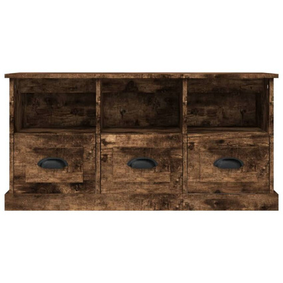 vidaXL Szafka pod TV, przydymiony dąb, 100x35x50 cm