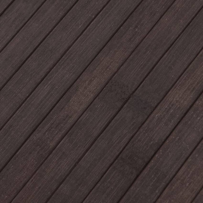 vidaXL Dywan prostokątny, ciemnobrązowy, 80x500 cm, bambusowy