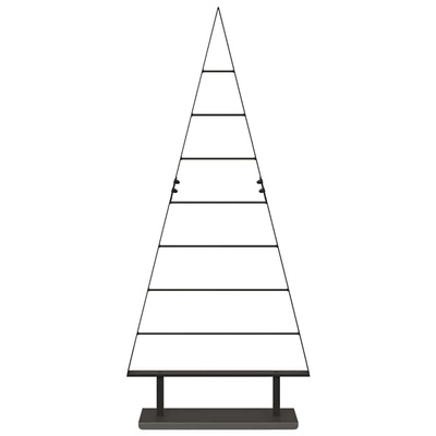 Metalowa choinka świąteczna z podstawą Czarny 125,5 cm Stal