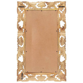 vidaXL Lustro w ręcznie rzeźbionej, brązowej ramie, 80x50 cm, mango