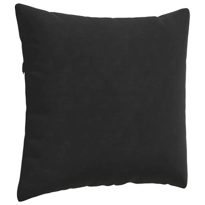 Poduszki na sofę 2 pcs Czarny 45 x 45 cm Tkanina sztruksowa