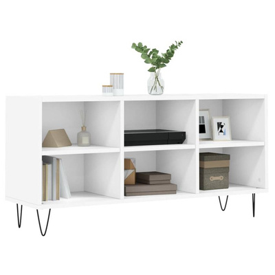 Szafka pod TV, biała, 103,5x30x50 cm, materiał drewnopochodny vidaXL
