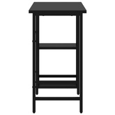 vidaXL Biurko komputerowe, czarne, 80x40x72 cm, MDF i metal
