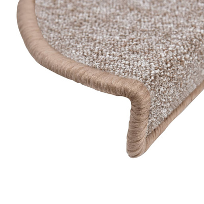 Maty na schody 15 szt. 56x17x3 cm Jasnobrązowe półokrągłe