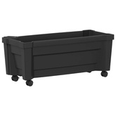 Donica Calypso z kółkami antracytowy 79 x 35 x 33 cm PP