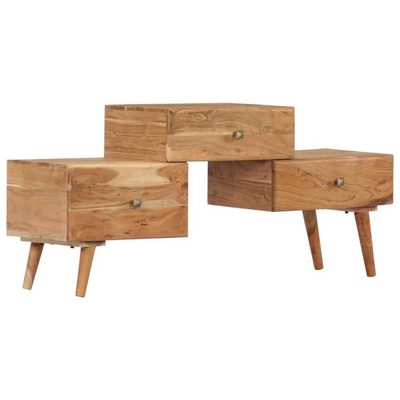 vidaXL Szafka pod TV, 108x30x49 cm, lite drewno akacjowe