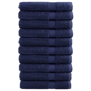Ręczniki premium, SOLUND, 10 szt., granatowe, 80x200 cm, 600 g/m?
