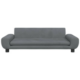 vidaXL Legowisko dla psa, ciemnoszare, 100x54x33 cm, aksamitne