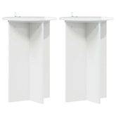 Stojak na rośliny 2 pcs Biały wysoki połysk ?40 x 60 cm
