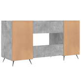 vidaXL Biurko, szarość betonu, 140x50x75 cm, materiał drewnopochodny model standard