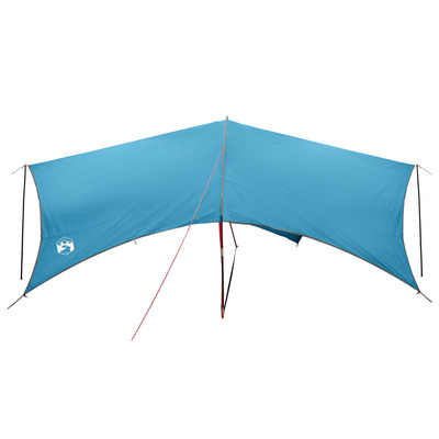 Wodoodporny tarp do campingu niebieski 695 x 580 x 200 cm