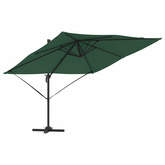 Parasol Roma Zielony 286 x 284 x 265 cm Aluminium i Poliester