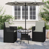 Poduszki na Siedzisko i Oparcie 2 pcs jasnoszary 47 x 45 x 2 cm