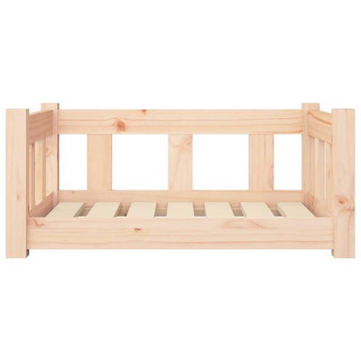 Legowisko dla psa, 65,5x50,5x28 cm, lite drewno sosnowe vidaXL