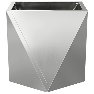 Donica Srebrny 30 x 30 x 30 cm Stal Galwanizowana